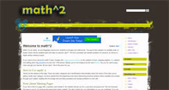 Desktop Screenshot of mathematics2.com